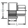 Koken 150.14H-14 Socket  14mm 12 point Length 21mm For 154K