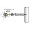 Koken 127C.315-14 T-Handle Universal 6-Point Clip Type Spark Plug Socket  14mm