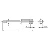 Koken 183H.35-11 7/16 Hex Dr. Bit 11mm Hex Length 35mm