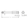 Koken 183T.75-45IP 7/16 Hex Dr. TORXplusÂ® 45IP Bit - Length 75mm