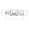 Koken 14772-P 1/2 Sq. Dr. Universal Double Joint 1/2 Square Length 90mm Pin type
