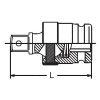 Koken 14771-B 1/2 Sq. Dr. Universal Joint 1/2 Square Length 65mm Ball type