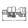 Koken 14770 1/2 Sq. Dr. Universal Joint 1/2 Square Length 74mm Hole type