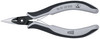 Knipex 34 52 130 ESD, 5 1/4" Electronics Pliers-Half Round Tips, Cross-Hatched, ESD Handles_main