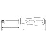 Koken 2769N-220 1/4 Sq. Dr. Spinner Handle Length 220mm