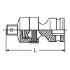 Koken 16770 3/4 Sq. Dr. Universal Joint 3/4 Square Length 106mm Hole type