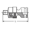 Koken 13770-B 3/8 Sq. Dr. Universal Joint 3/8 Square Length 56mm Ball type