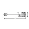 Koken NV14433A-100P 1/2 Sq. Dr. Adaptor 3/8 Square 100mm Pin type