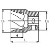 Koken 4127-22 1/2 Sq. Dr. Nut Twister 22mm Length 42mm