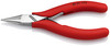 Knipex 35 21 115, 4 1/2" Electronics Gripping Pliers-Half Round Tips_1