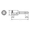 Koken 113.50(2B)-13 1/4 Hex Dr. Nut Setter 13mm Nut Grip Length 50mm