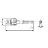 Koken BD024E-1/2 1/4 Hex Dr. to 1/2 Square Dr. Universal Adaptor