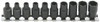Koken RS2127/10 1/4 Sq. Dr. Nut Twister set 4mm-10mm 10 pieces