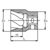 Koken 3127-13 3/8 Sq. Dr. Nut Twister 13mm Length 32mm