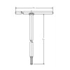 Koken 157T-T50 T Handle TORXÂ® T50 - Length 250 x 180mm