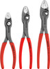 Knipex 00 19 61 V01 3 Pc TwinGrip Pliers Set in a Tool Roll, Plastic Dipped (6", 8", 10")