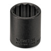 Wright tool 34124, 1/2" Drive 12 Point Standard Black Industrial Socket - 3/4"_main