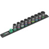 Wera 005490, Magnetic socket rail C Impaktor 1 socket set, 1/2" drive, 9 pieces