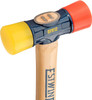 Estwing DFH12, 12 Oz Red And Yellow Rubber Mallet Hammer_main