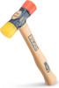 Estwing DFH12, 12 Oz Red And Yellow Rubber Mallet Hammer_main