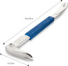 Estwing PC210G, 9" Pro Claw Nail Puller With Grip With Blue Cushion Grip_main