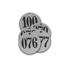 CH Hanson 43368, Tag-076-100 1" Round Stainless Steel 25pk_main