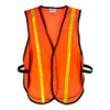 CH Hanson 55125, Safety Vest-Orange Fluorescent w/Yellow Reflective Stripes_main