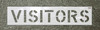 CH Hanson 70049, Stencil-VISITORS 4" X 3" LDPE_main