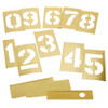 CH Hanson 10160, Stencil Set-Numbers 8" Brass 13Pcs._main