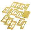 CH Hanson 10307, Stencil Set-Numbers 3" Brass 15Pcs. Carded_main