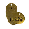 CH Hanson 40008, Tag-126-150 1" Round Brass 25pk_main