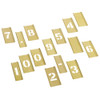 CH Hanson 10303, Stencil Set-Numbers 1" Brass 15Pcs. Carded_main