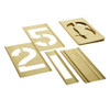 CH Hanson 10015, Stencil Set-Numbers 5" Brass 15Pcs._main