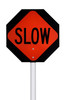CH Hanson 55400, Stop/Slow Sign-60" Plastic Pole_main