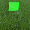 CH Hanson 15082, Stake Flags-21" Staff, 2-1/2"x3-1/2" Flag, Lime Fluorescent 100Pcs_main