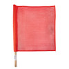 CH Hanson 55200, Traffic Flag-24" Wood Handle, Mesh Flag_main