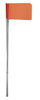 CH Hanson 15275, Stake Flags-15" Staff, 2-1/2"x3-1/2" Flag, Orange Fluorescent 10Pcs._main