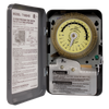 Intermatic T1905HD, 24-Hour Heavy-Duty Metal Dial Mechanical Time Switch, 125 VAC, 60Hz, SPDT, Indoor Metal Enclosure, 15 Minute Interval_main