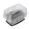 Intermatic WP5110C, Extra-Duty Plastic In-Use Weatherproof Cover, Single-Gang, Vrt/Hrz, 3.625" Clear_main