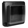 Intermatic WP7200BL, Low-Profile Extra-Duty Plastic In-Use Weatherproof Cover, Double-Gang, Vrt, Black_main