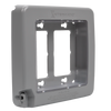 Intermatic WP7200G, Low-Profile Extra-Duty Plastic In-Use Weatherproof Cover, Double-Gang, Vrt, Gray_main