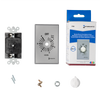 Intermatic FF46H, Spring Wound Countdown Timer, Commercial, 125-277 VAC, 50/60 Hz, DPST, 6 Hour Max, Without Hold, Silver_main