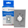 Intermatic FF32H, Spring Wound Countdown Timer, Commercial, 125-277 VAC, 50/60 Hz, SPDT, 2 Hour Max, Without Hold, Silver_main