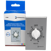 Intermatic FF360M, Spring Wound Countdown Timer, Commercial, 125-277 VAC, 50/60 Hz, SPDT, 60 Minute Max, Without Hold, Silver_main