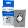 Intermatic FF30MH, Spring Wound Countdown Timer, Commercial, 125-277 VAC, 50/60 Hz, SPST, 30 Minute Max, With Hold, Silver_main
