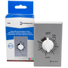 Intermatic FF6HH, Spring Wound Countdown Timer, Commercial, 125-277 VAC, 50/60 Hz, SPST, 6 Hour Max, With Hold, Silver_main