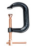 Palmgren 9629519, 4" Drop Forged Deep Throat C-Clamp W/ Copper Spindle (400 Series)_main
