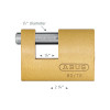 Abus 82/70 KA, Keyed Padlock, 55/64 in,Rectangle,Gold82710_third