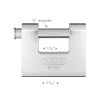 Abus 92/80 KA, Keyed Padlock,1 29/64 in,Rectangle,Gold82959_third