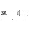Koken 2772Z 1/4 Sq. Dr. Universal Double Joint 1/4 Square Length 46mm Z-series